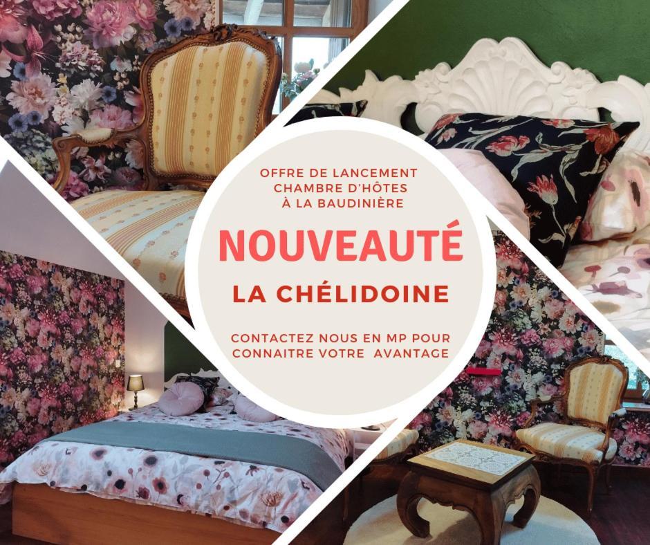 La Baudiniere, Chambre "La Chelidoine", Boyer Exteriér fotografie
